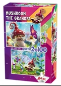 Star Puzzle 2x100 Parça Çocuk Puzzle (6 Yaş ve Üzeri) - Mantar Dede - 1