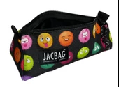 Jacbag Emoji Kız Çocuk Tek Bölmeli Üçgen Okul ve Ofis Kalem Kutusu - 2