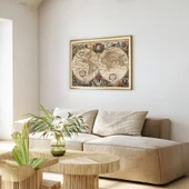 Ks Games 2000 Parça 17. Yüzyıl Dünya Haritası Puzzle - Hendrik Hondius thumbnail 2