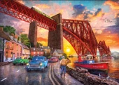 Ks Games 1500 Parça Forth Bridge At Sunset(Life Under The Bridge) Puzzle - Dominic Davison thumbnail 3