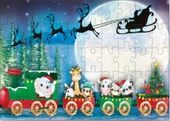 Star Puzzle 50 Parça Hediye Treni Çocuk Puzzle thumbnail 2
