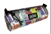 Jacbag Sarı Kedi Kız Çocuk Tek Gözlü Silindir Kalemlik - Kalem Kutusu - 1