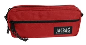 Jacbag Çift Fermuarlı Kırmızı Kız Çocuk Kalem Kutusu - 3