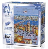 Ks Games 500 Parça Galata Kulesi Puzzle - Gafur Uzuner thumbnail 1