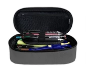 Jacbag Gri Yetişkin/Erkek Çocuk Oval XL Organizer Kalem Kutusu Kalemlik thumbnail 2