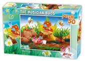 Star Puzzle 50 Parça Müzisyen Böcekler Çocuk Puzzle thumbnail 1