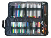 Jacbag Senior XL Lastik Ayraçlı Cepli Katlanır Gri Sanatsal Kalem Çantası - 3
