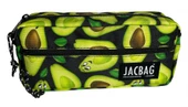 Jacbag Çift Fermuarlı Yeşil Avokado Kız Çocuk Kalem Kutusu - 3