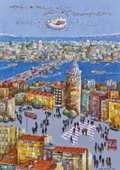Ks Games 500 Parça Galata Kulesi Puzzle - Gafur Uzuner thumbnail 3