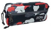 Jacbag Çift Fermuarlı Kırmızı Kamuflaj Erkek Çocuk Kalem Kutusu - 1