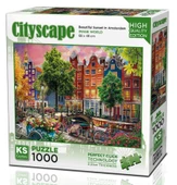 Ks Games 1000 Parça Amsterdam'da Harika Günbatımı Puzzle thumbnail 1