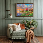 Ks Games 1000 Parça Lale Tarlası ve Yel Değirmeni Puzzle - Abraham Hunter thumbnail 4