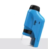 Taşınabilir Mini Ayaksız El Mikroskobu Mini Boy - Led Işıklı - 2