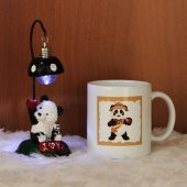 Panda Masa Lambası Panda Kupa Hediye Seti - 1