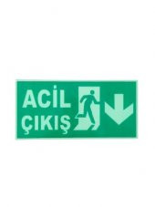 Acil Çıkış Levhası Kapı Üstü Levhası - Fotolümenli - 2