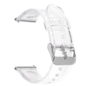 Samsung Watch Active 2 40mm - Kordon Şeffaf Silikon Kordon KRD-13 - 1