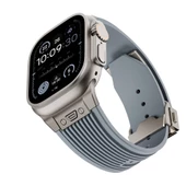 Apple Watch Ultra 49mm - Kordon Spor Görünümlü Silikon Kordon KRD-113 - 2