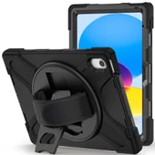 Apple iPad 10.9 2022 (10.Nesil) - Tablet Kılıfı Boyun ip Askılı El Tutmaçlı Koruyucu Zırh Tank Defender Kılıf - 1