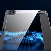 Apple iPad Pro 11 2022 M2 - Tablet Kılıfı 360 full Korumalı Arkası Şeffaf Nort Standlı Kılıf - 5