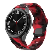 Samsung Watch 5 Pro 45mm 20mm - Kordon Futbol Desenli Spor Tasarımlı Silikon Kordon KRD-116 - 1
