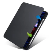 Apple iPad Pro 11 2020 (2.Nesil) - Tablet Kılıfı Kalem Bölmeli Dönebilen Termik Standlı Kılıf - 2