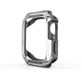 Apple Watch 7 41mm - Kasa ve Ekran Koruyucu Sert PC + Silikon Koruyucu Watch Gard 08 - 1