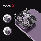 Apple iPhone 12 Pro Max - Kamera Lens Koruyucu Safir Parmak İzi Bırakmayan Anti-Reflective CL-12 - 4