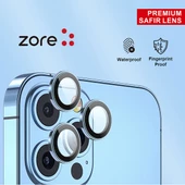 Apple iPhone 12 Pro Max - Kamera Lens Koruyucu Safir Parmak İzi Bırakmayan Anti-Reflective CL-12 - 7