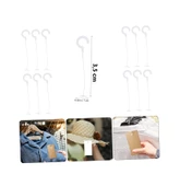 Şeffaf Standart Kancalı 35milimetre 3,5cm Etiketleme ve Ürün Asma Kılçığı (500 ADET) thumbnail 1