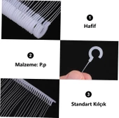 Şeffaf Standart Kancalı 35milimetre 3,5cm Etiketleme ve Ürün Asma Kılçığı (500 ADET) thumbnail 2