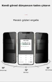Apple iPhone 15 Pro Max - Ekran Koruyucu Kor Privacy Hayalet Cam Ekran Koruyucu - 7