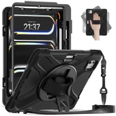 Apple iPad Pro 11 2024 - Tablet Kılıfı Boyun ip Askılı El Tutmaçlı Koruyucu Zırh Tank Defender Kılıf - 3