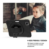 Apple iPad Pro 11 2020 (2.Nesil) - Tablet Kılıfı Boyun ip Askılı El Tutmaçlı Koruyucu Zırh Tank Defender Kılıf thumbnail 4