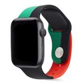 Apple Watch 44mm - Kordon Silikon Kordon KRD-39 - 1