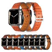 Apple Watch 40mm - Kordon PU Deri Kordon Strap Kayış KRD-76 - 3