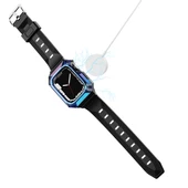 Apple Watch 40mm - Kordon Sert PC Kasa Koruyuculu Silikon Kordon KRD-88 thumbnail 5