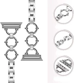 Apple Watch 7 45mm - Kordon Metal Kordon KRD-56 - 3