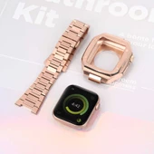 Apple Watch 7 45mm - Kordon Metal Kordon KRD-64 thumbnail 6