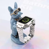 Apple Watch 7 45mm - Kordon Metal Kordon KRD-64 thumbnail 2