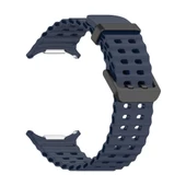 Samsung Watch Ultra 47mm - Kordon Tırtıklı Tasarım Silikon Kordon KRD-118 thumbnail 6