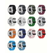 Samsung Watch Ultra 47mm - Kordon Tırtıklı Tasarım Silikon Kordon KRD-118 thumbnail 8