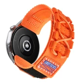 Samsung Gear S3 22mm - Kordon Orbital Örgülü Halat Tasarımlı Naylon Kumaş Hasır Kordon KRD-112 thumbnail 1