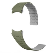 Samsung Watch 5 44mm 20mm - Kordon Çizgili Desenli Silikon Kordon KRD-111 thumbnail 2