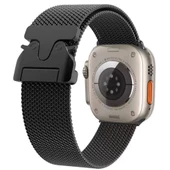 Apple Watch Ultra 49mm - Kordon Metal Hasır Kordon KRD-25 thumbnail 1