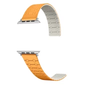 Apple Watch 7 45mm - Kordon Çizgili Desenli Silikon Kordon KRD-111 - 7