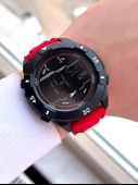 Reebok Silikon Kordon 50 Mt Suya Dayanıklı Dijital Seri Büyük Kasa Spor Erkek Kol Saati RV.PBIG-BG03 - 2