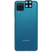 Samsung Galaxy A12 - Kamera Lens Koruyucu 3D Kamera Camı - 1