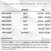 Citroen C3, Xsara Peugeot 207, 306 için Ön Cam Su Fıskiye Memesi 2'li - 3