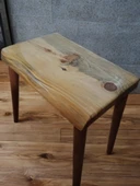 Doğal Ağaç Kalas Masif 3'lü Kütük Zigon Sehpa - 5