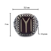 Kayı Boyu Mührü 925 Ayar Erkek Gümüş Yüzük GEY-203 thumbnail 3